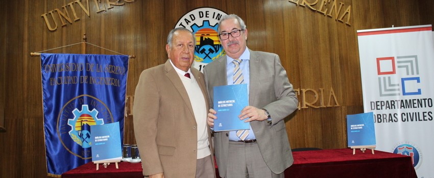 Lanzan libro “Análisis Matricial de Estructuras” del ex Decano de la ULS, Mario Durán