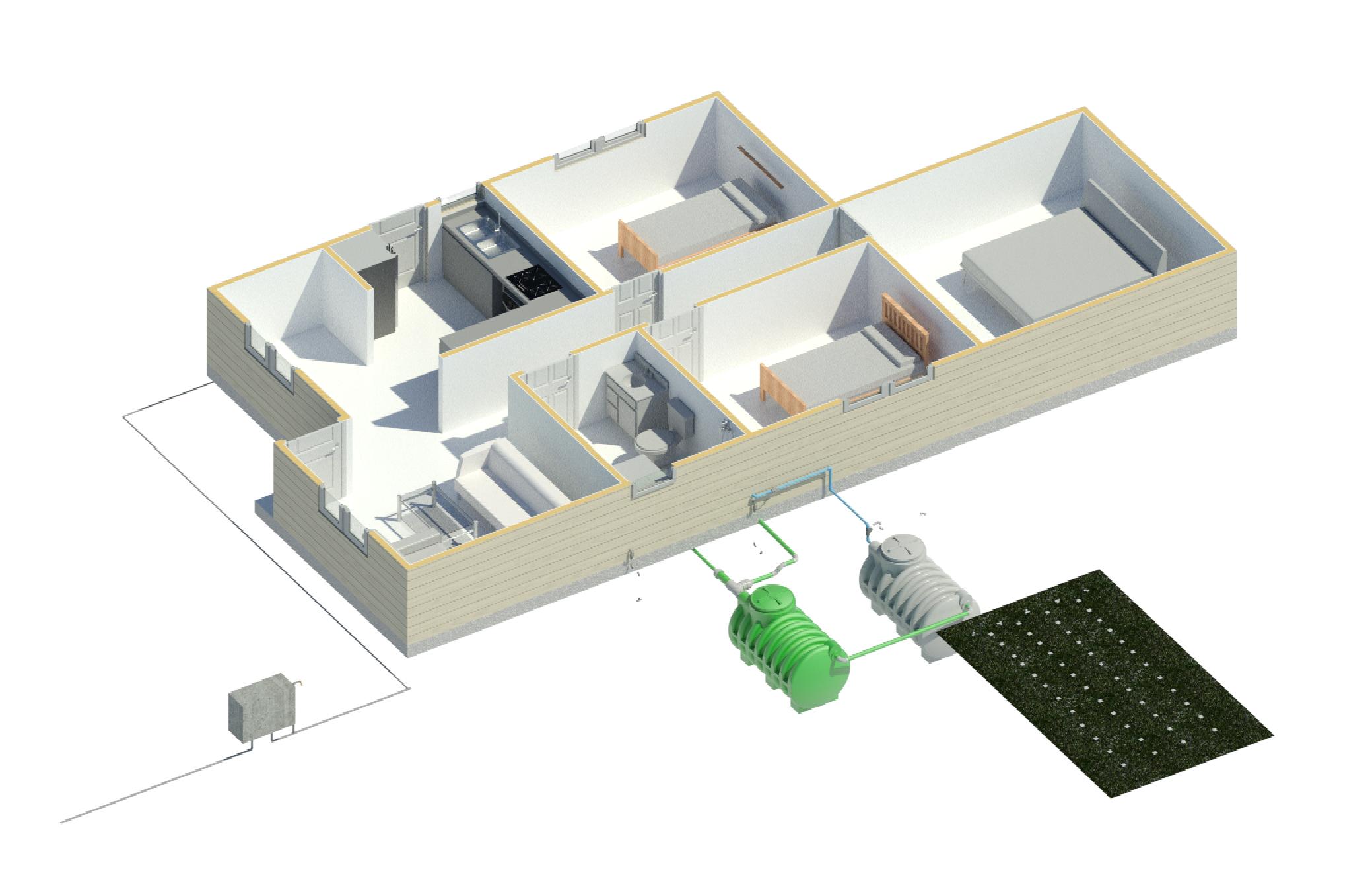 Kit para viviendas hidroeficientes con reutilización de agua
